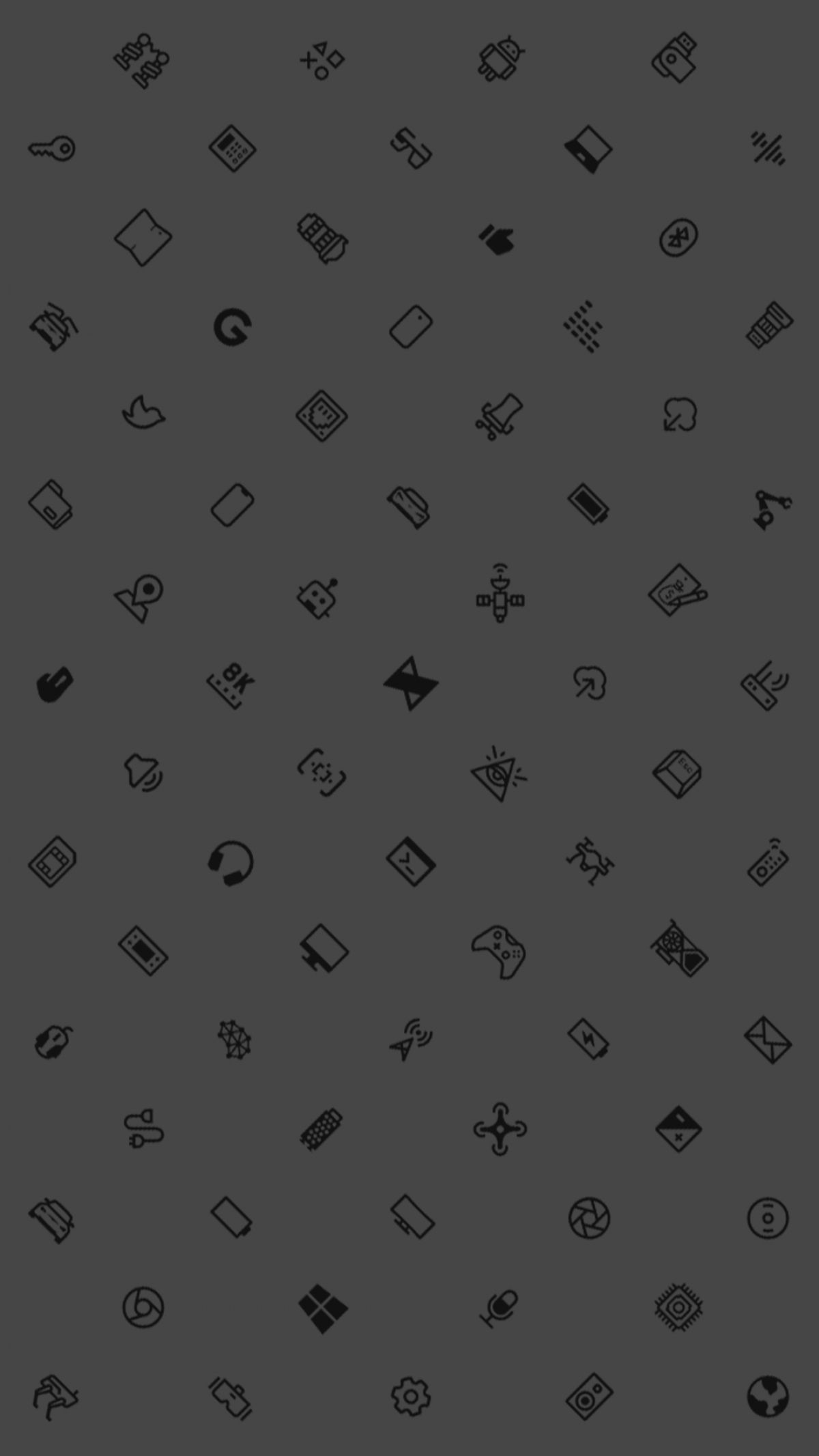 1200x2133 Dark Icon Wallpaper