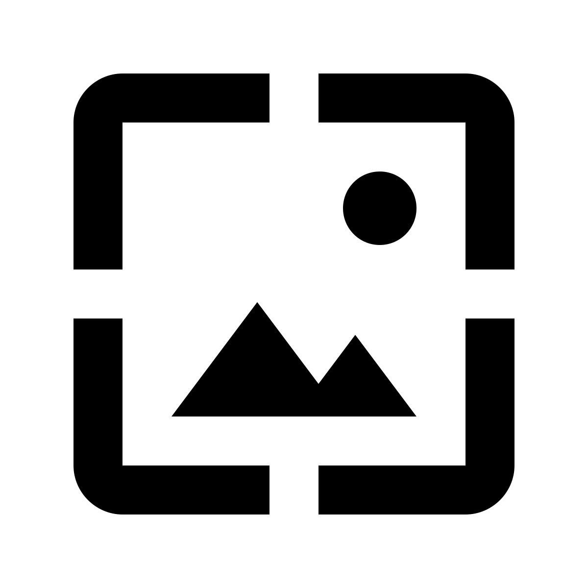 1200x1200 Wallpaper icon in Material Design style
