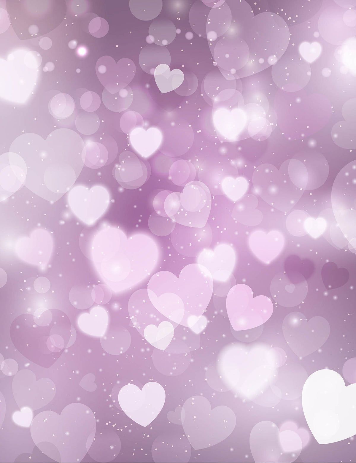 1200x1560 Abstract Bokeh Pink Hearts Sparkle Background For Valentines Day