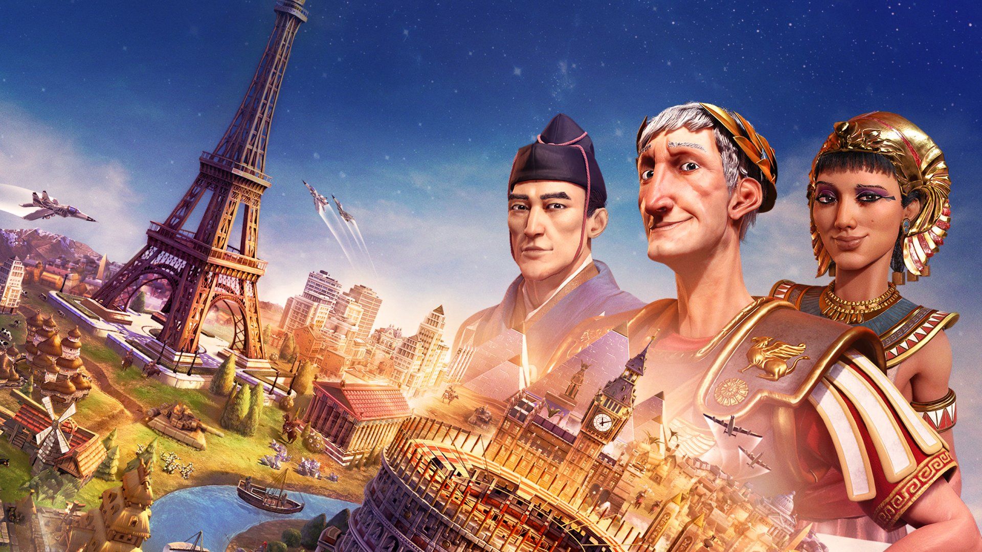 1920x1080 Civilization VI HD Wallpaper Leaders and World Wondersx1440