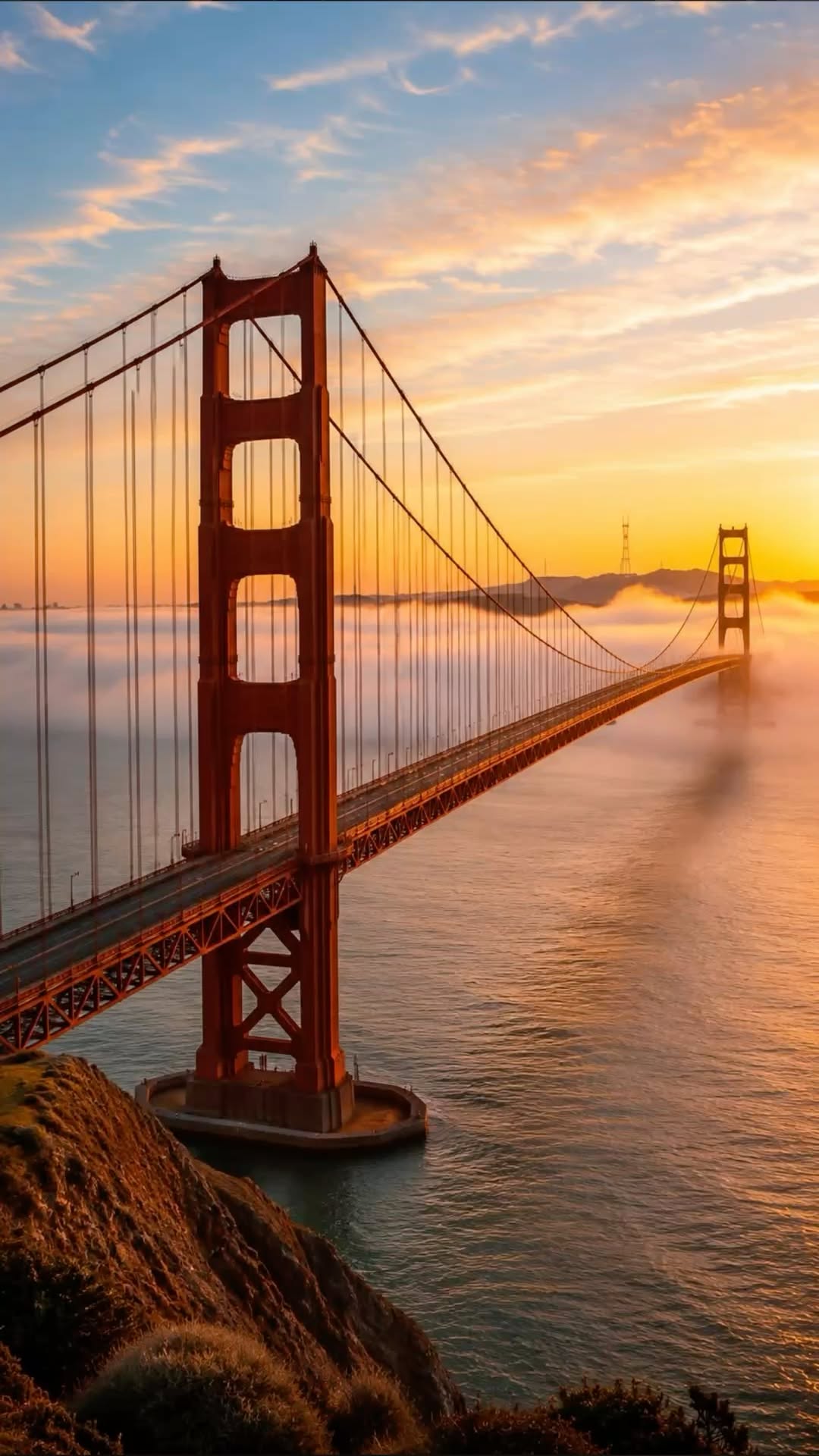 1080x1920 Golden Gate Bridge Side View Wallpaper