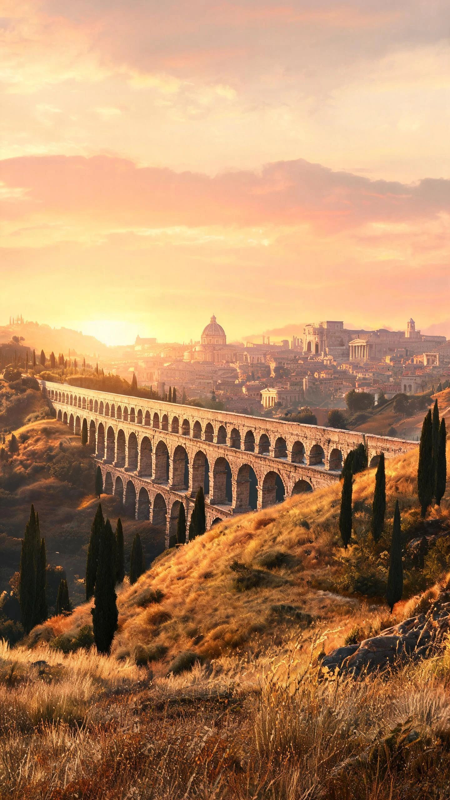 1440x2560 Ancient Rome Cityscape AI Image Generator