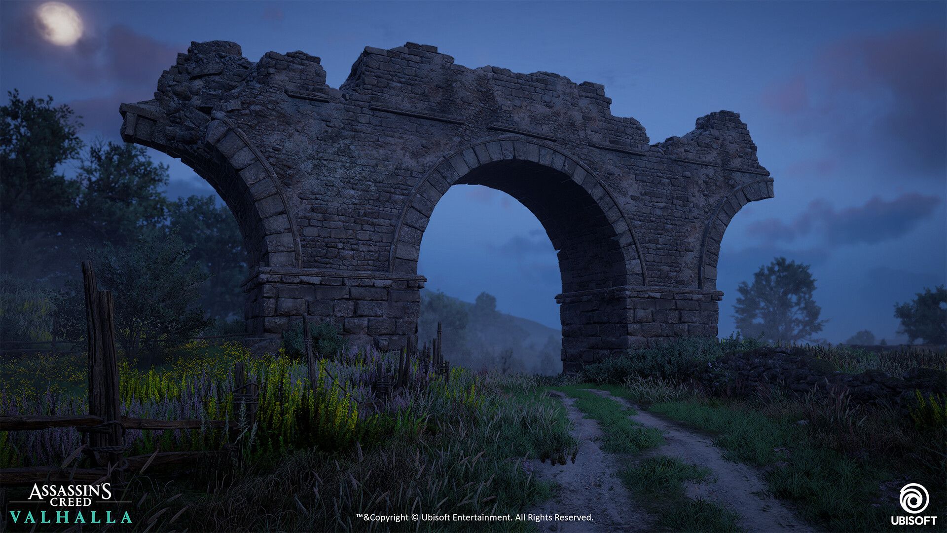 1920x1080 Philip Nery's Creed Valhalla Aqueduct Ruins