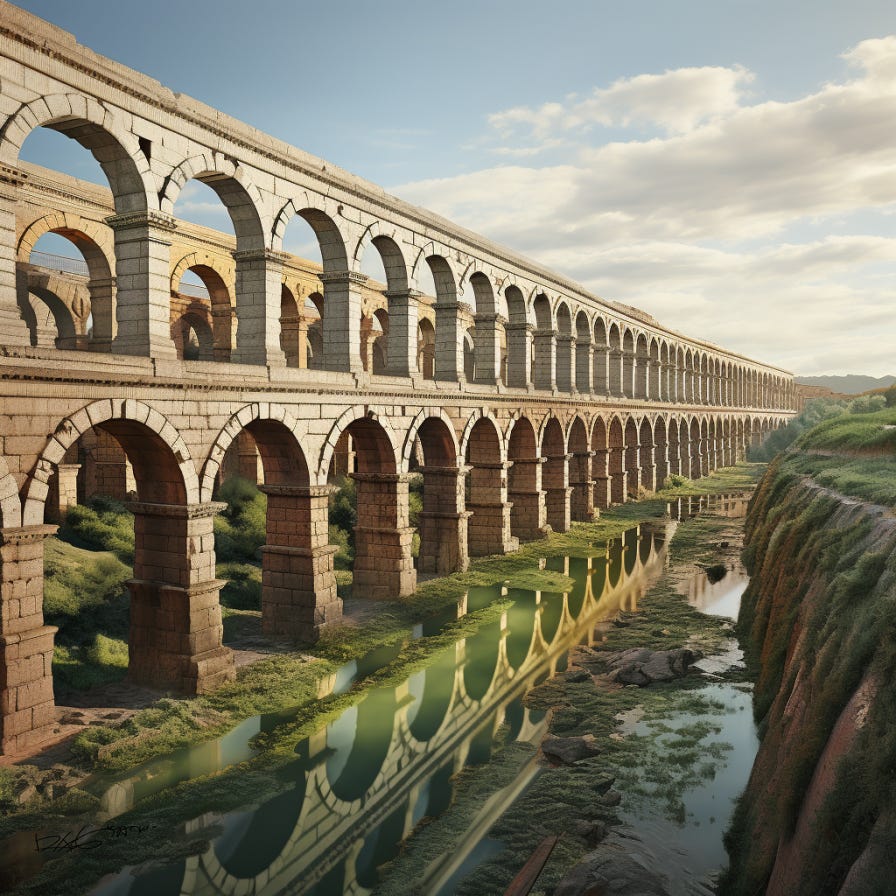896x896 The Aqueducts of Rome: Engineering Marvels of the Ancient World.