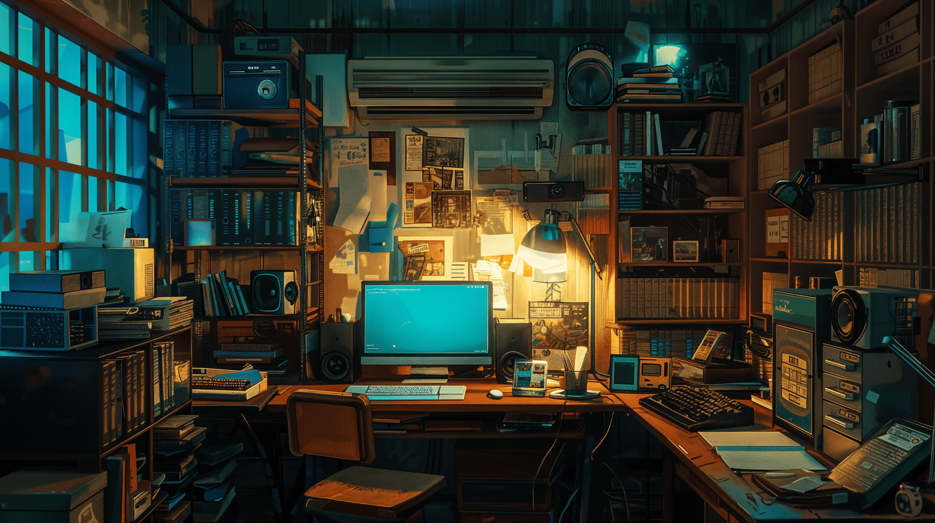 1920x1075 Chill Vibes: Lofi Home Office in Stunning 4K Ultra HD