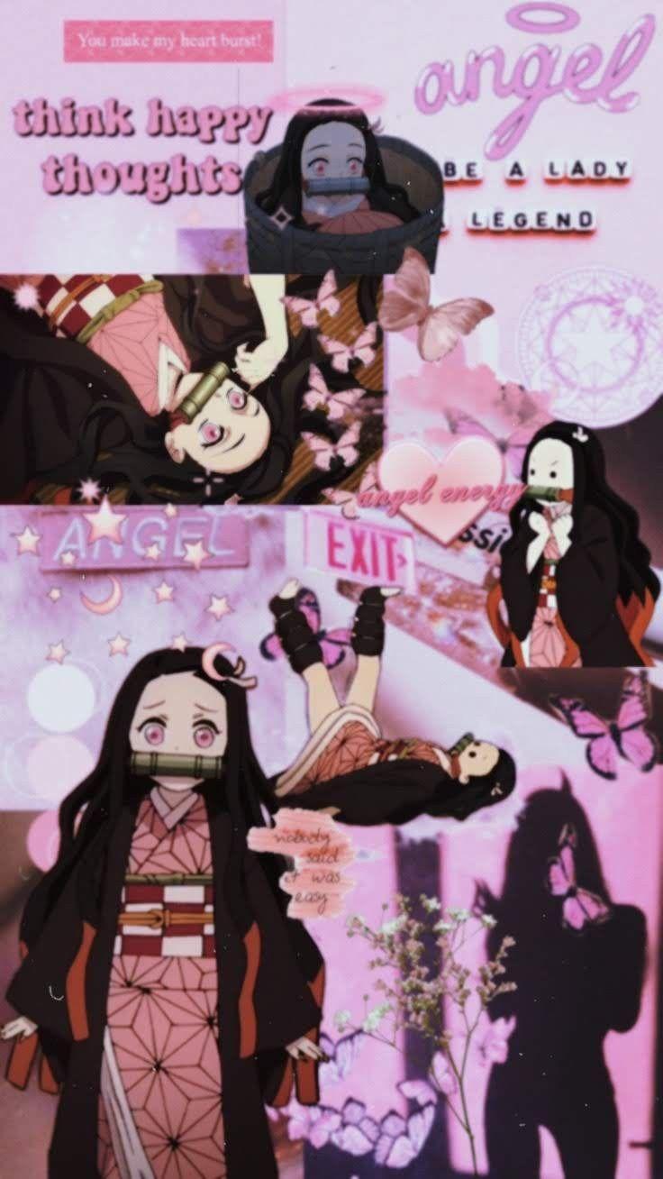736x1308 Aesthetic Nezuko Wallpaper