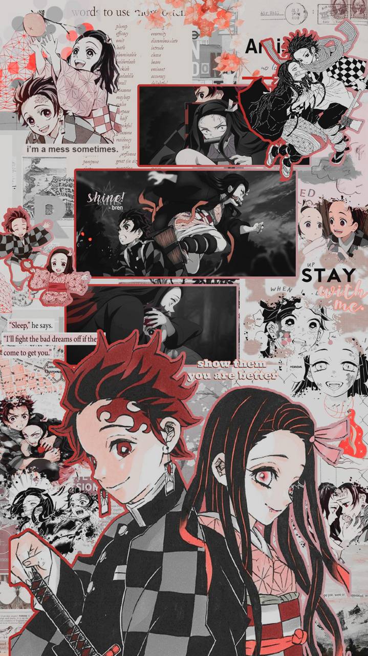 719x1280 Tanjirou and Nezuko wallpaper