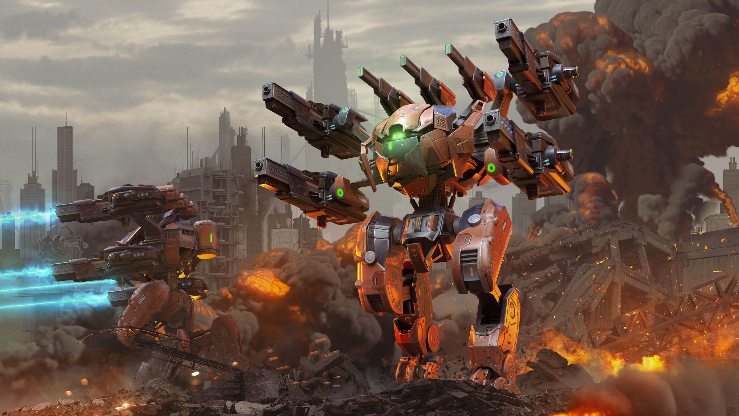 2560x1440 War Robots Typhon Wallpaper