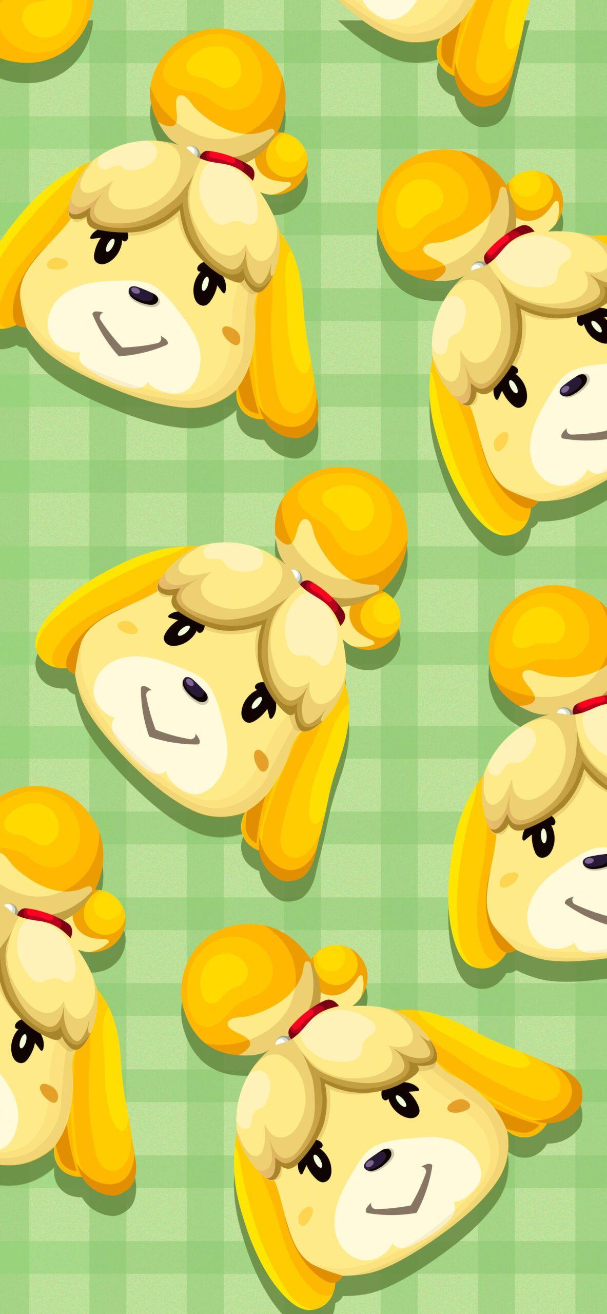 1183x2560 Animal Crossing Wallpaper with Cute Isabelle