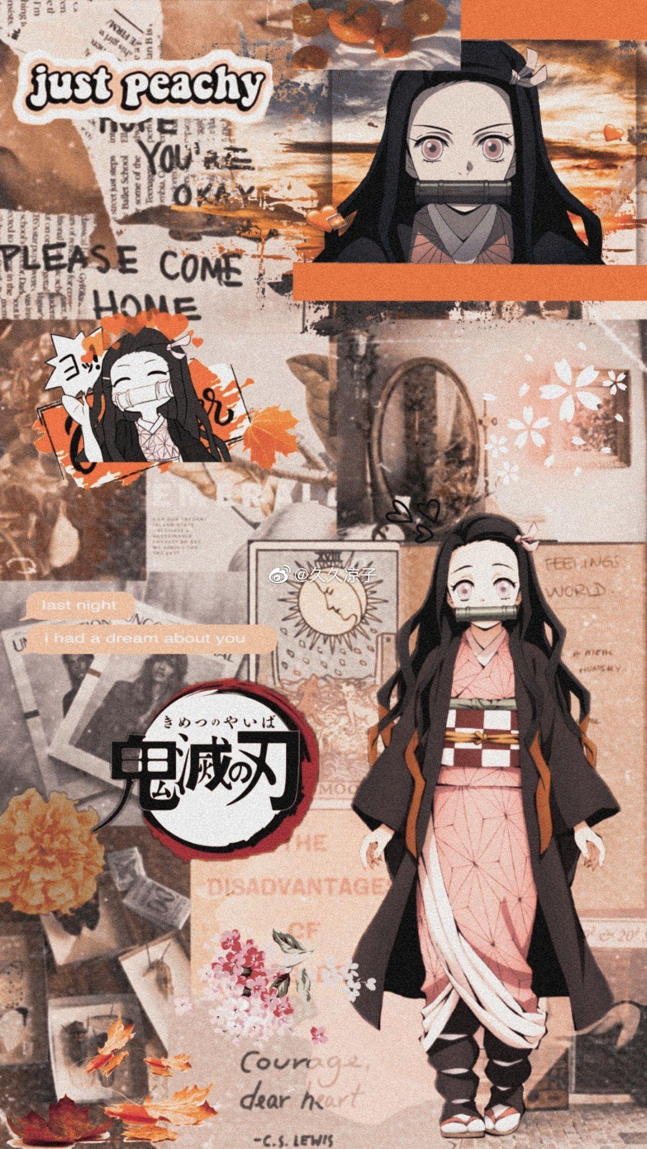 1288x2289 Nezuko Kamado. Cool anime background, Cool anime wallpaper, Anime background wallpaper
