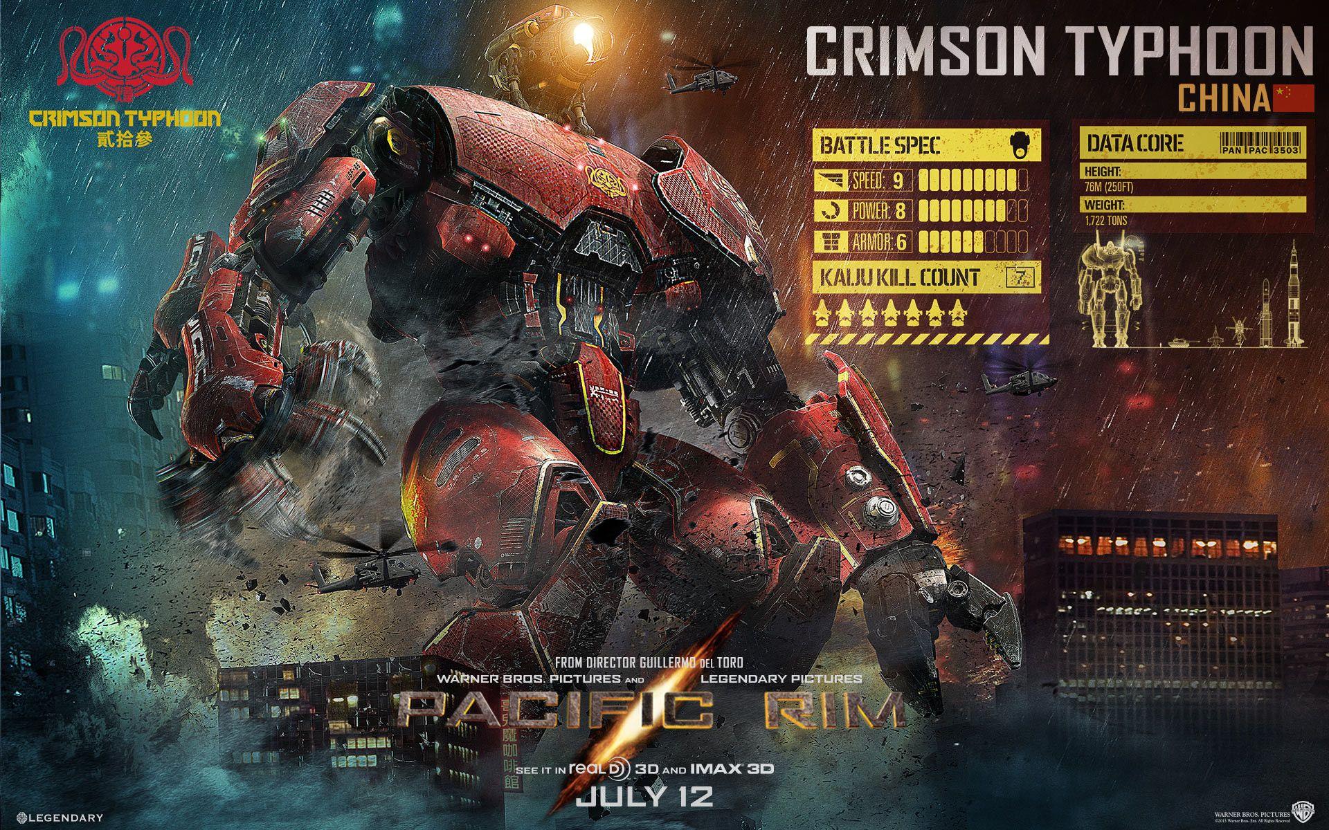 1920x1200 pacific, Rim, Giant, Robot, Crimson, Typhoon, Rain, Mecha, Sci fi Wallpaper HD / Desktop and Mobile Background