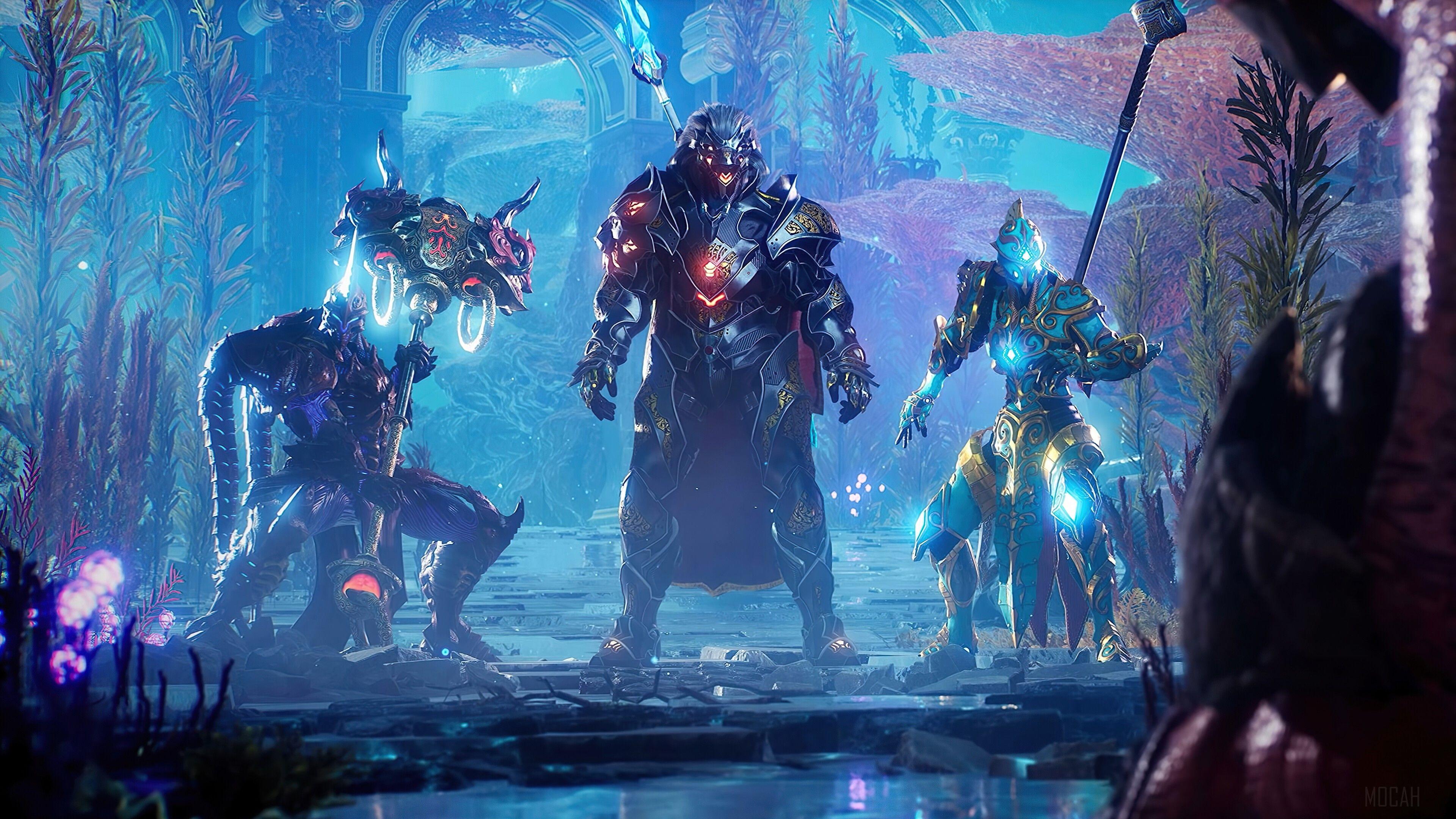 3840x2160 Godfall, Video Game, Silvermane, Aegishorn, Typhon 4k wallpaper