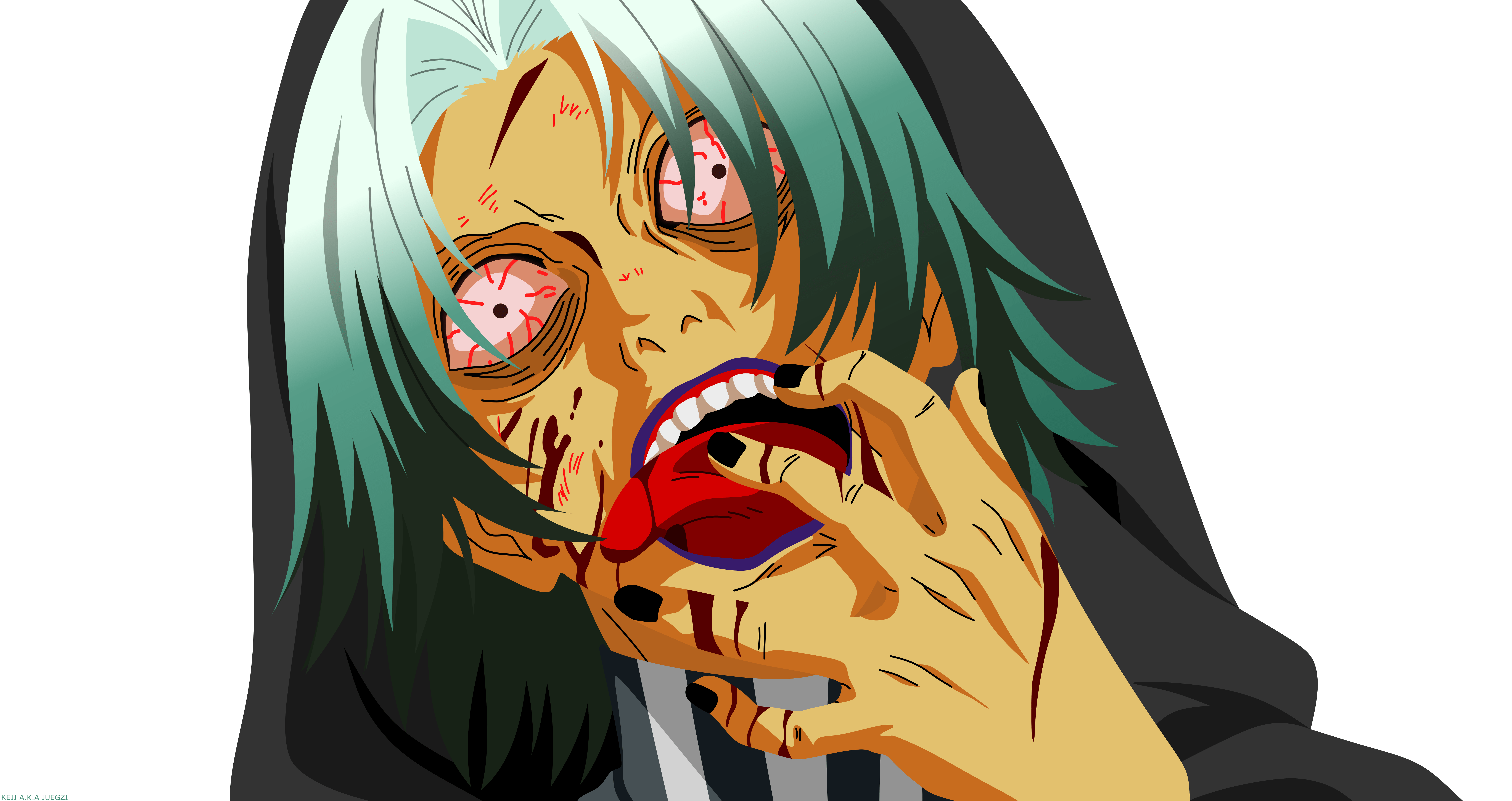 8500x4500 Minimalist Scary Seidou Takizawa Tokyo Ghoul Tokyo Ghoul Re Wallpaper:8500x4500