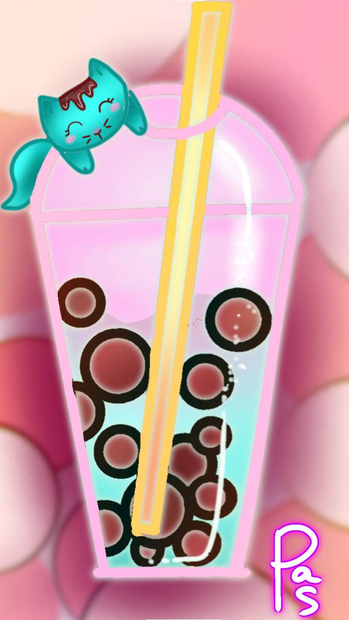 720x1280 Download Boba Cat Wallpaper HD By Petras_artsy_spot. Wallpaper
