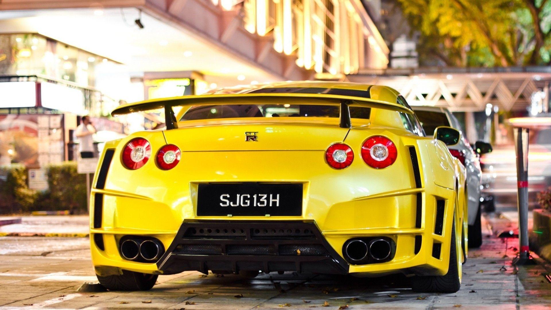 1920x1080 yellow Nissan JDM Japanese domestic market GTR tuner. Cars and Such