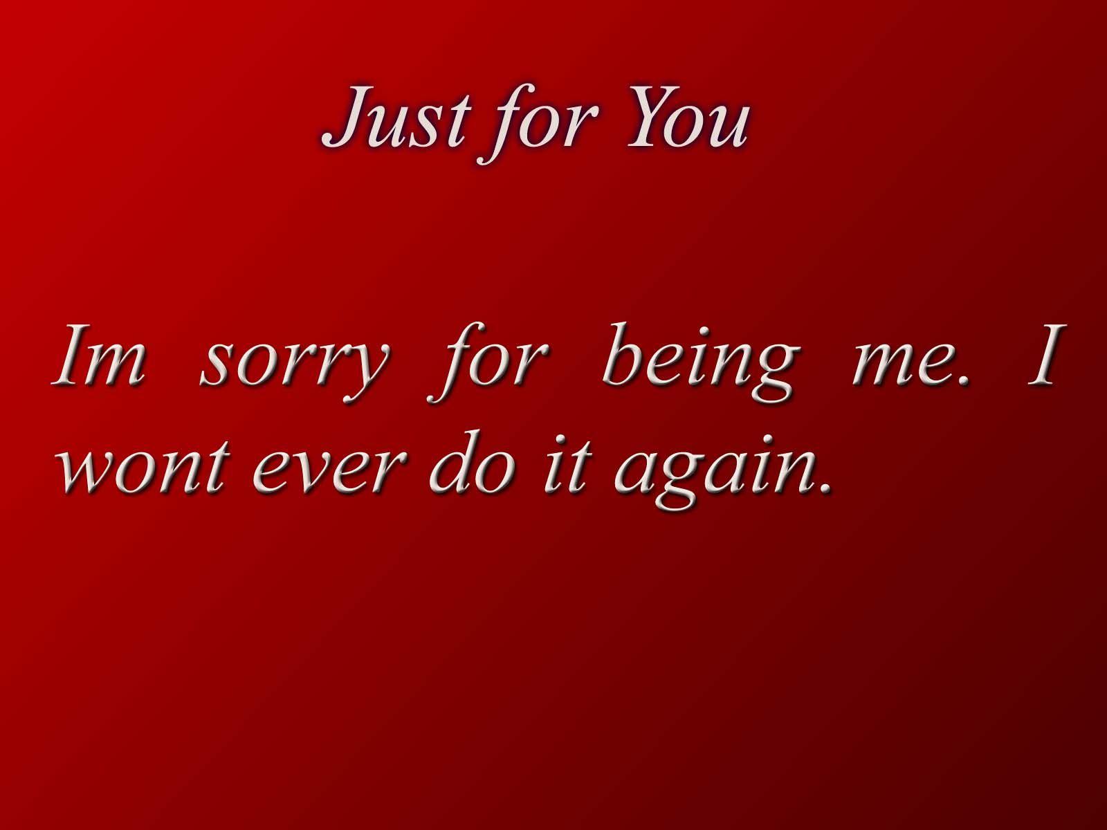 1600x1200 Wallpaper Of Sorry