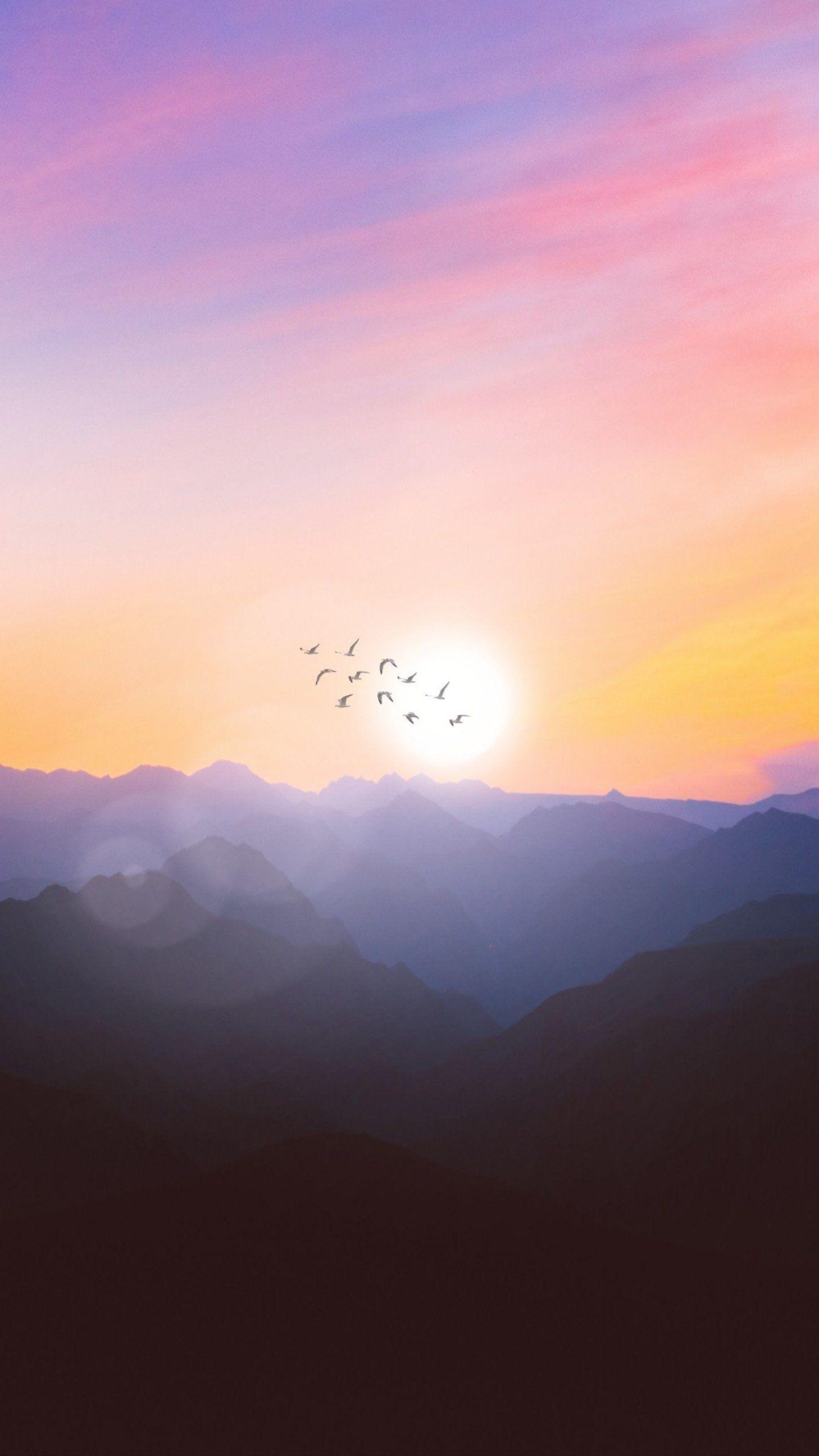 1440x2560 Fly little birds. Phone wallpaper, Wallpaper diy crafts, Beautiful morning