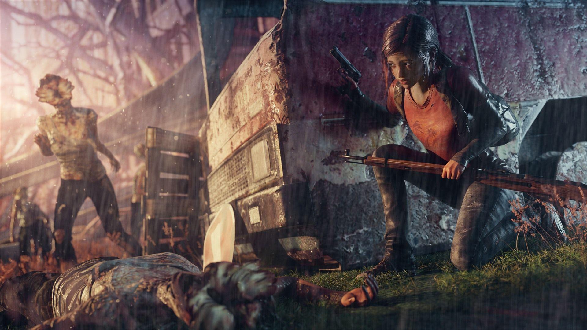 1920x1080 Wallpaper The Last of Us, girl, rain 3840x2160 UHD 4K Picture, Image