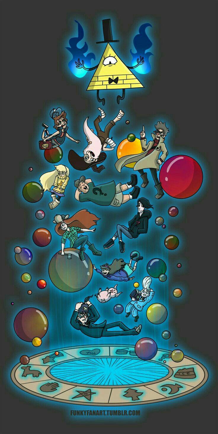 736x1462 Gravity Falls iPhone X Wallpaper