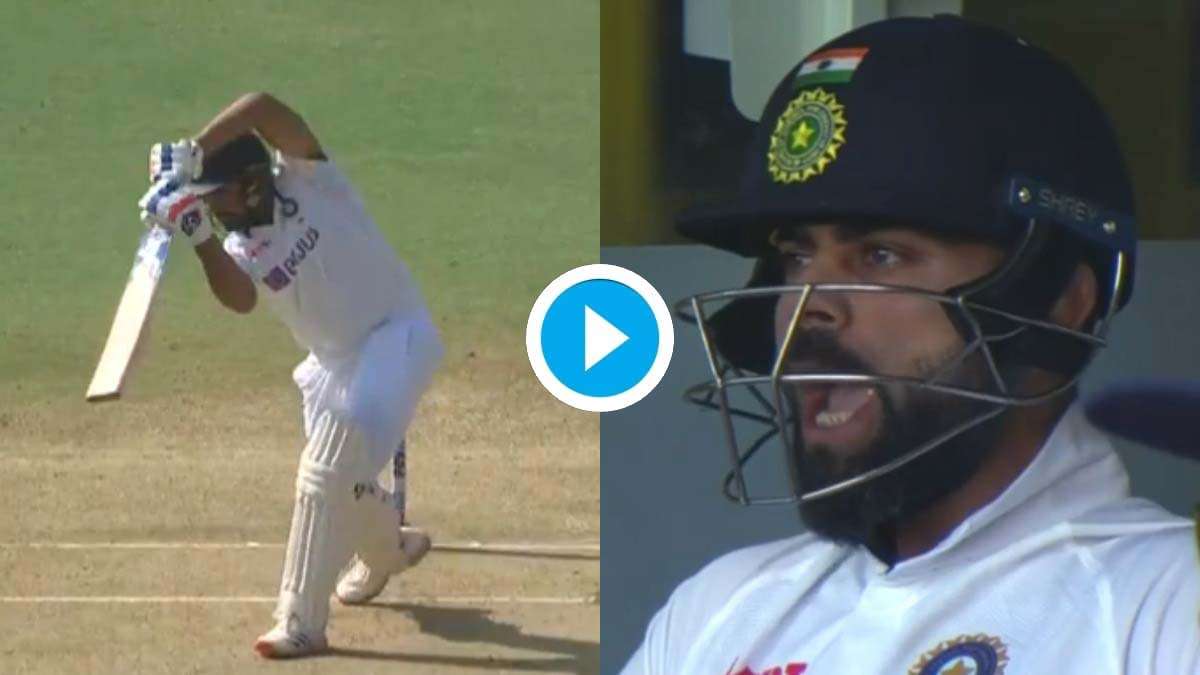 1200x675 Yes boy!': Virat Kohli applauds Rohit Sharma's glorious drive through cover during 2nd Test