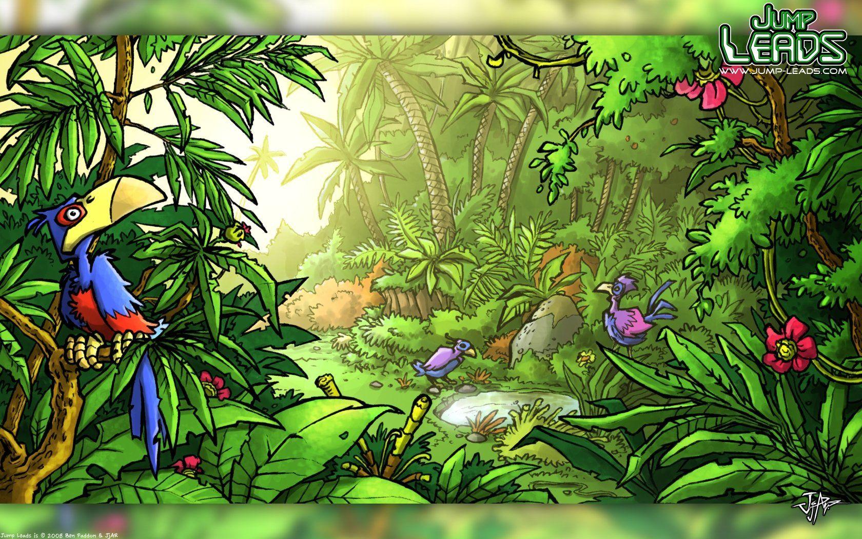 1680x1050 Jungle Safari Wallpaper .