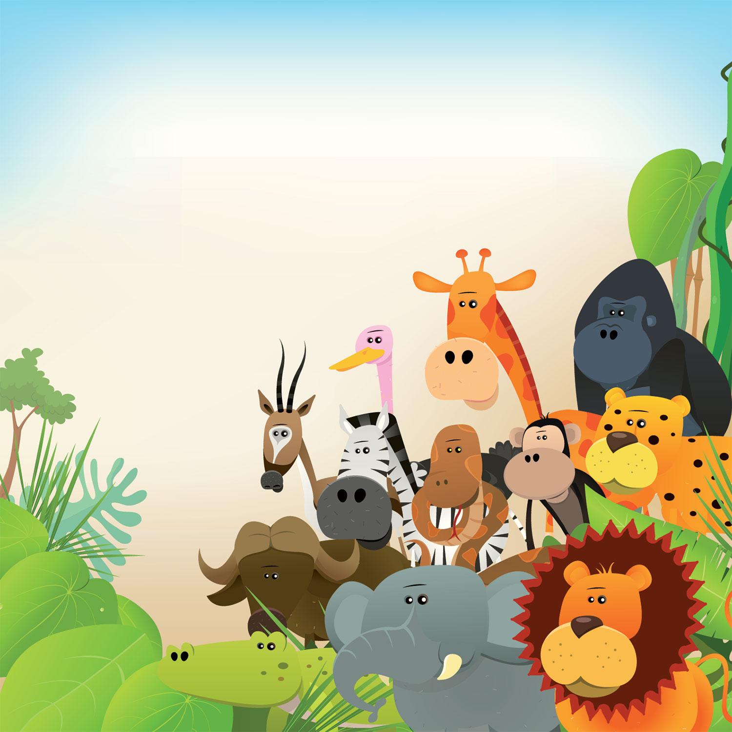 1500x1500 Jungle Theme Wallpaper