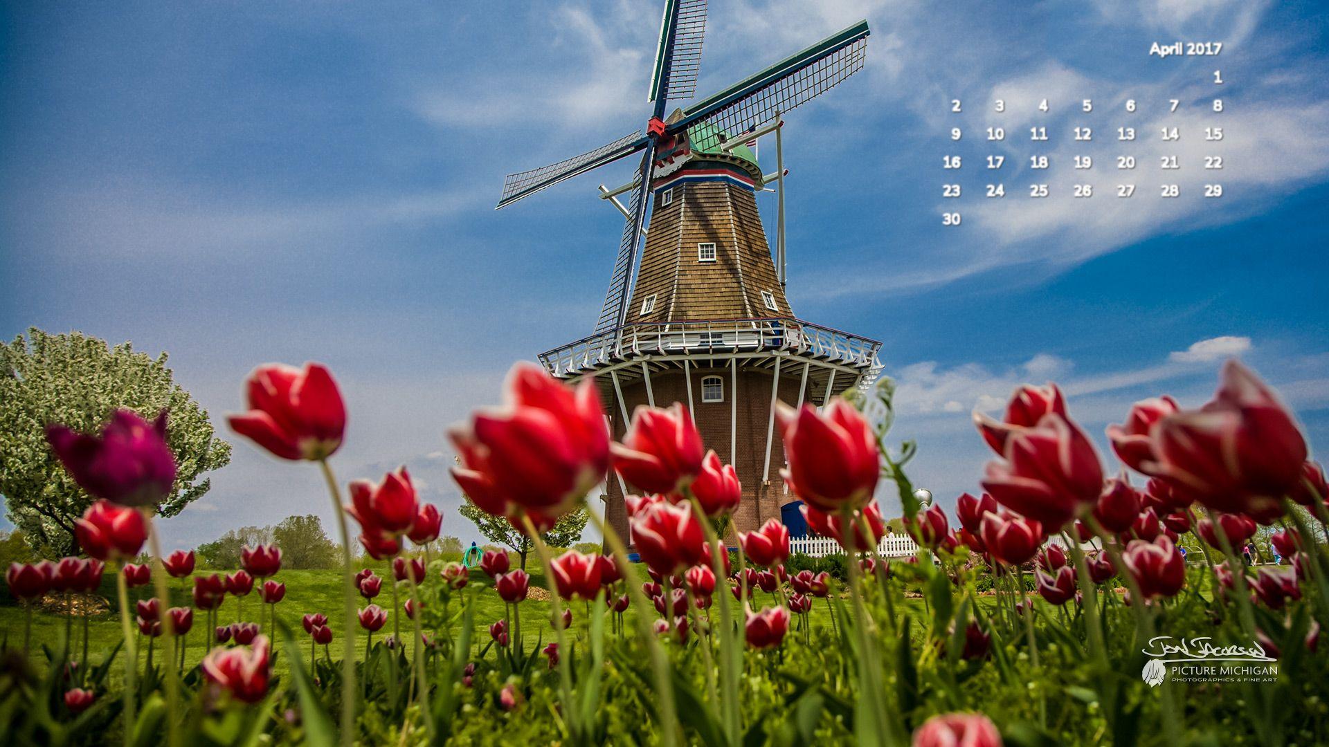 1920x1080 April 2017 Calendar Desktop Wallpaper