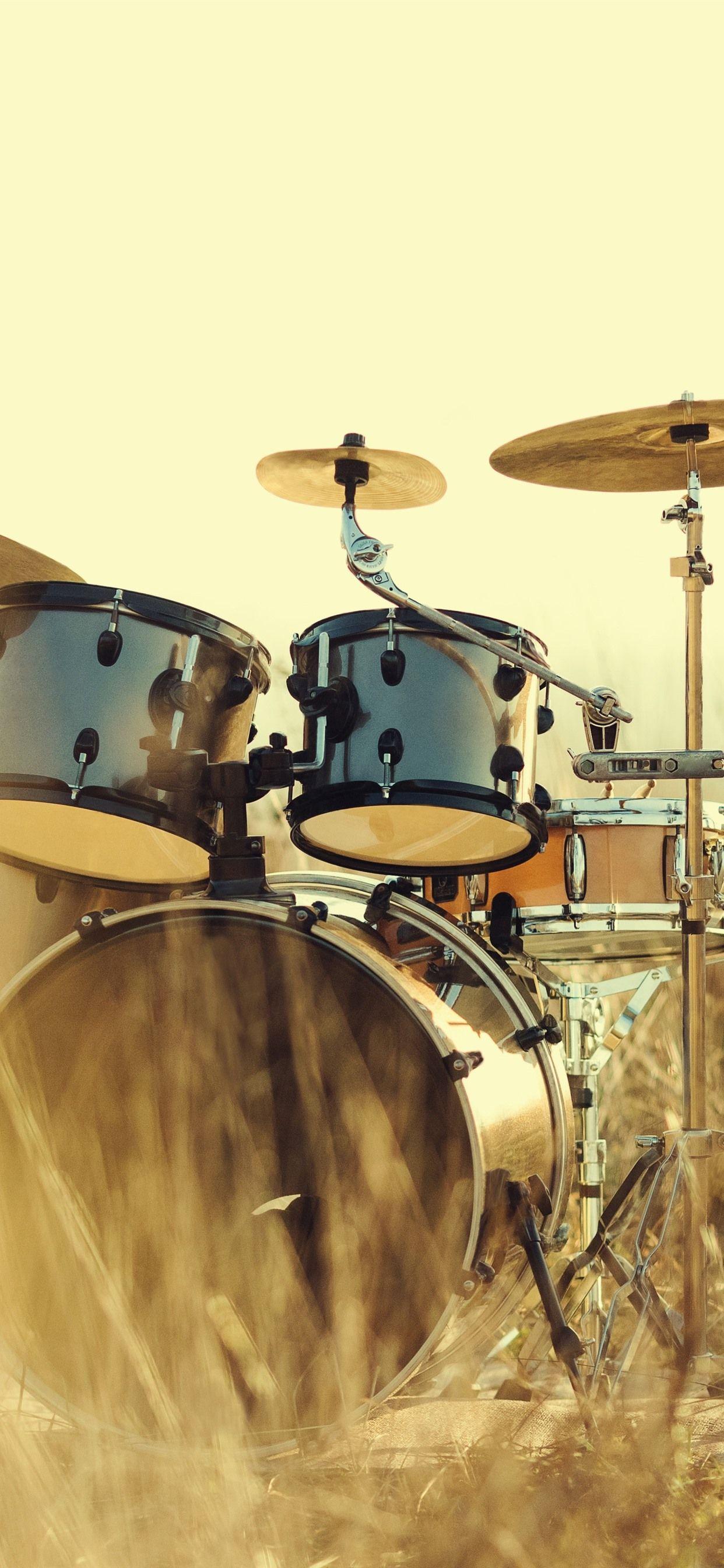 1242x2688 iPhone Wallpaper Drums, Instrument, Grass Wallpaper iPhone HD Wallpaper