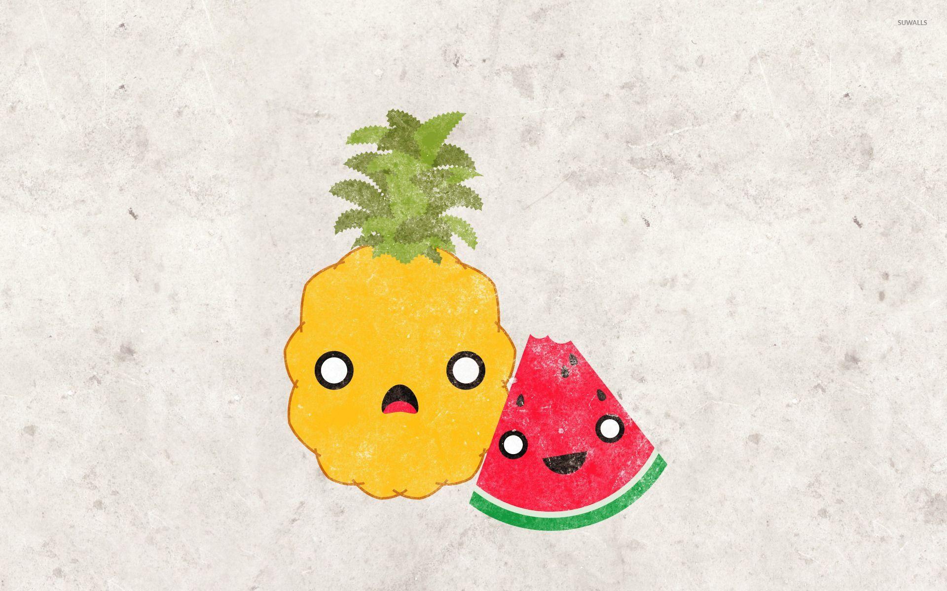 1920x1200 Watermelon and Pineapple Wallpaper