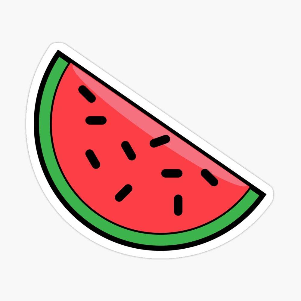 1000x1000 Cool Cartoon Water Melon Design Sticker by StuffNStickers. Watermelon drawing, Watermelon wallpaper, Watermelon cartoon