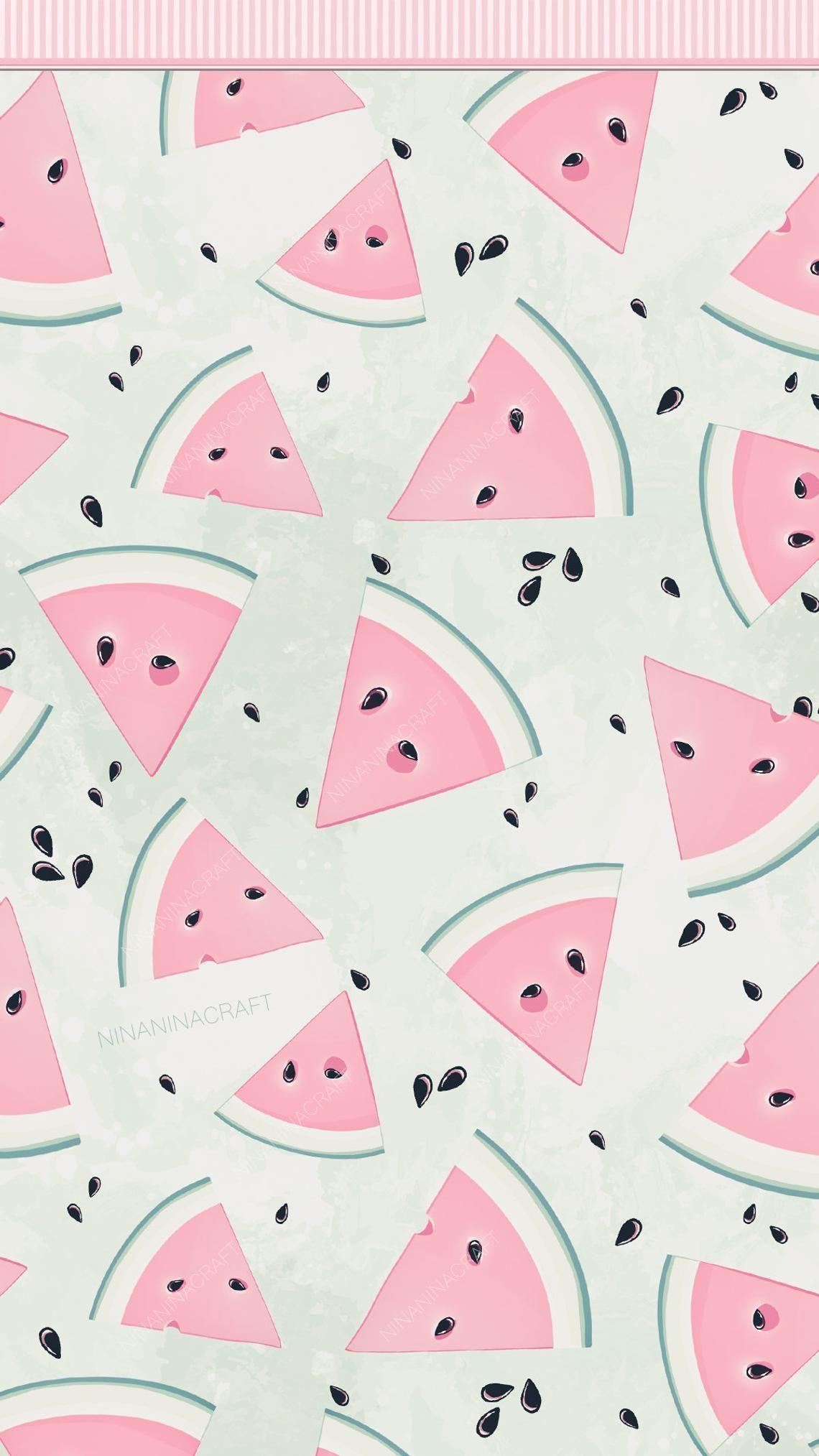 1140x2027 Pastel Cute Watermelon Clip Art, Watermelon Digital Papers, Summer Fruit Seamless Patterns, Watermelon Slices Clipart, Instant Download PNG. Wallpaper iphone cute, Watermelon wallpaper, Kawaii wallpaper