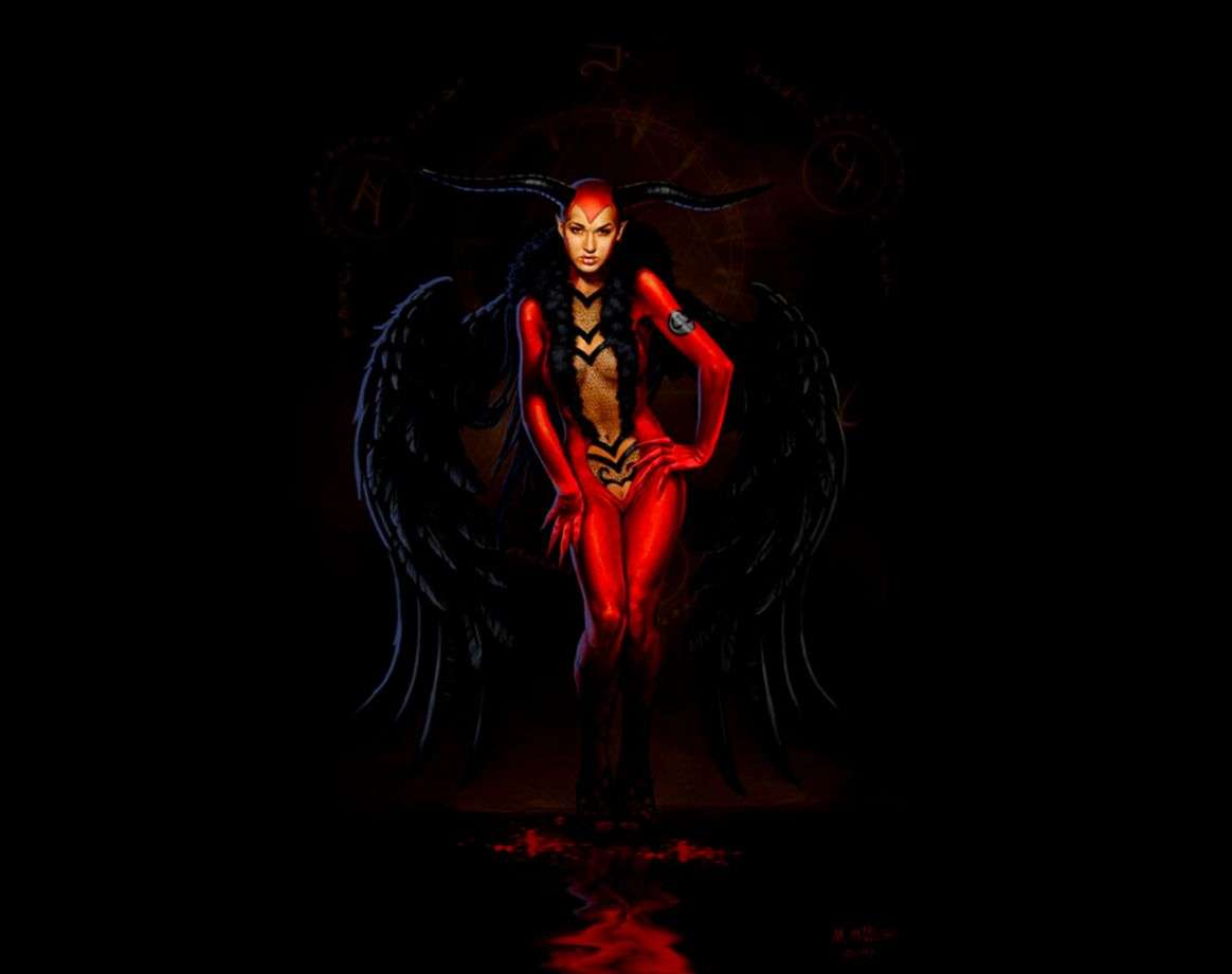 1164x921 Vintage Wallpaper iPhone Devil
