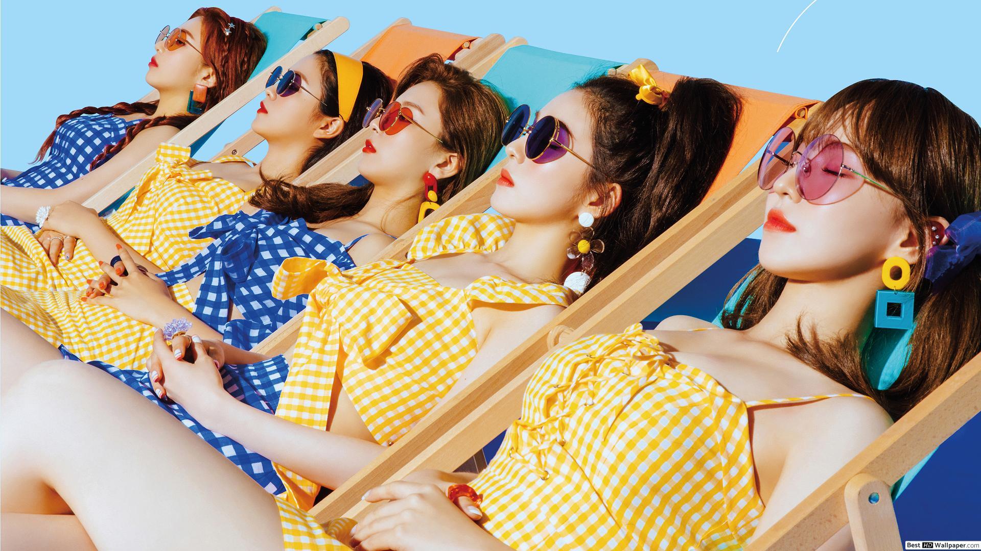 1920x1080 K Pop Band Velvet Members In 'Power Up' MV Shoot HD Wallpaper Download