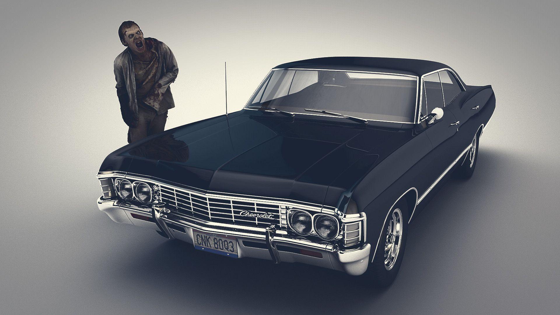 1920x1080 Troy Benesch the Winchester boys' 1967 Impala with Zombie