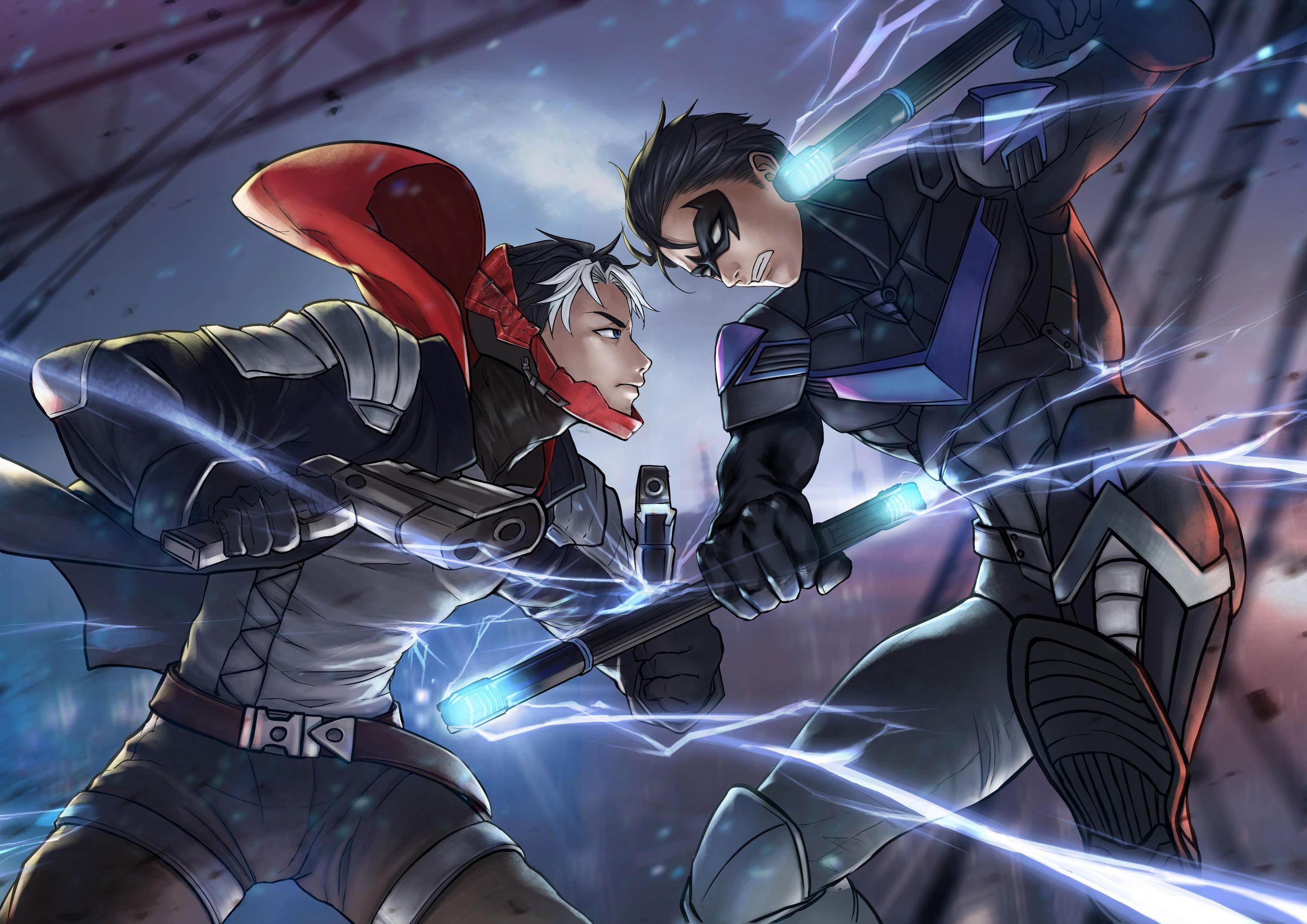 2912x2059 Red Hood VS Nightwing 4k Superheroes Wallpaper, Red Hood Wallpaper, Nightwing Wallpaper, Hd Wal. Nightwing Wallpaper, Nightwing And Batgirl, Red Hood Wallpaper
