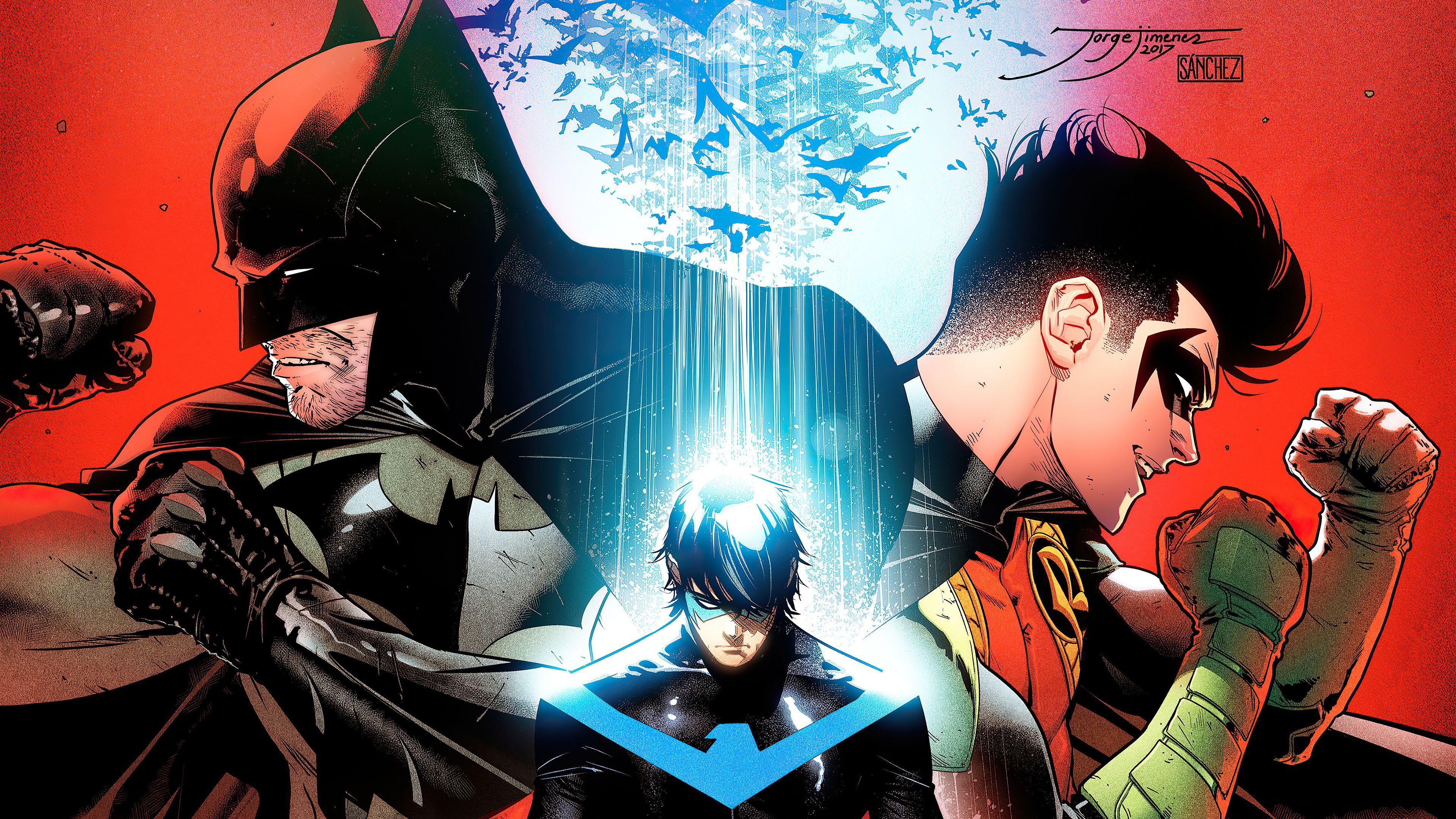 3840x2160 Batman Robin And Nightwing, HD Superheroes, 4k Wallpaper, Image, Background, Photo and Picture