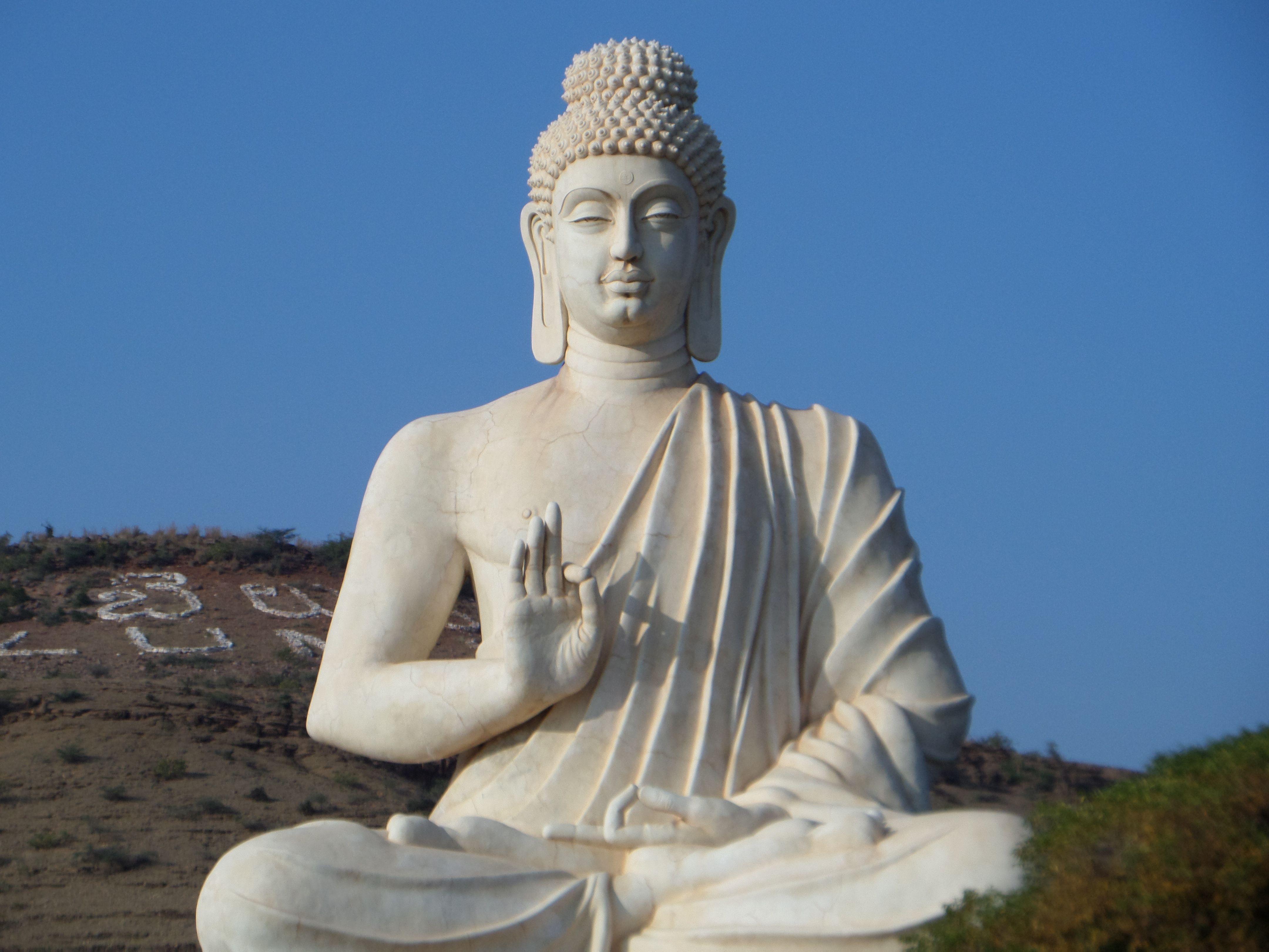 4320x3240 White Gautam Buddha Wallpaper .