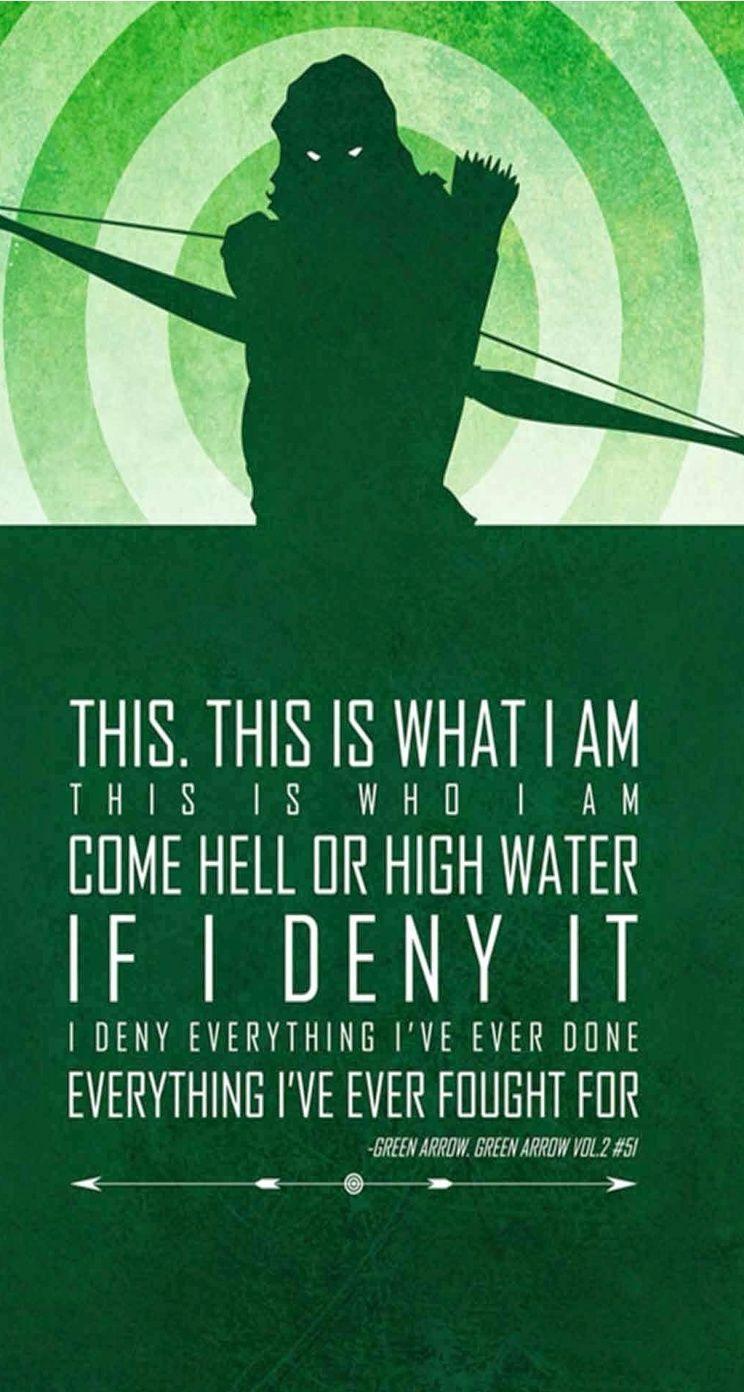 744x1392 Green Arrow Quotes Wallpaper