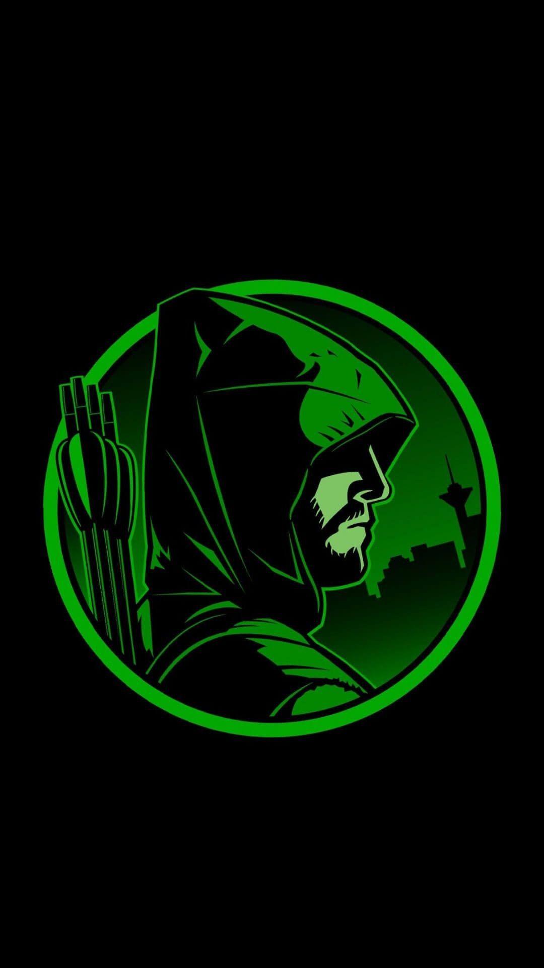 1080x1920 Green Arrow Wallpaper background picture