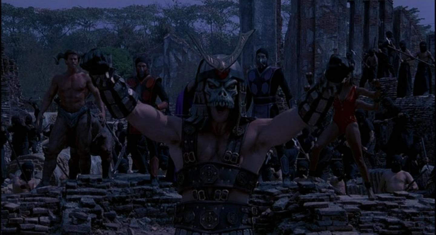 1440x777 MORTAL KOMBAT: ANNIHILATION (1997) Background Ninja Prop pole ax