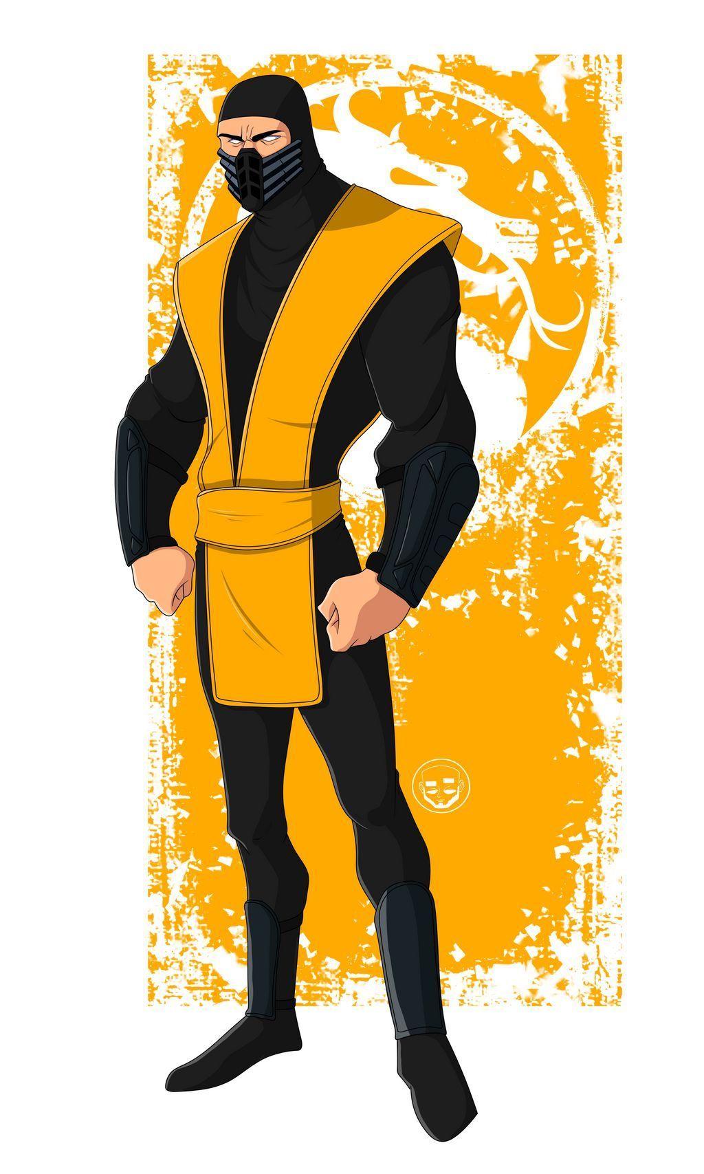1024x1707 Scorpion (1995). Mortal kombat art, Scorpion mortal kombat, Mortal kombat games