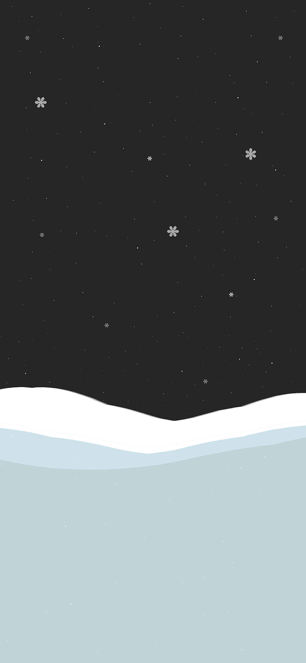 1242x2688 Snowy winter Christmas wallpaper for iPhone
