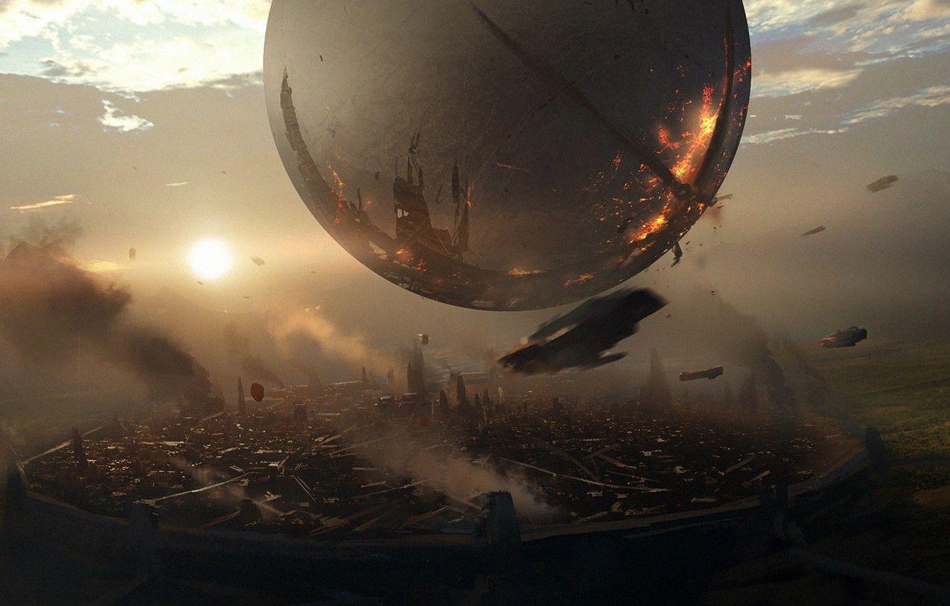 1332x850 Wallpaper mountains, art, sphere, Bungie, Activision, Traveler, destiny - for desktop, section игры