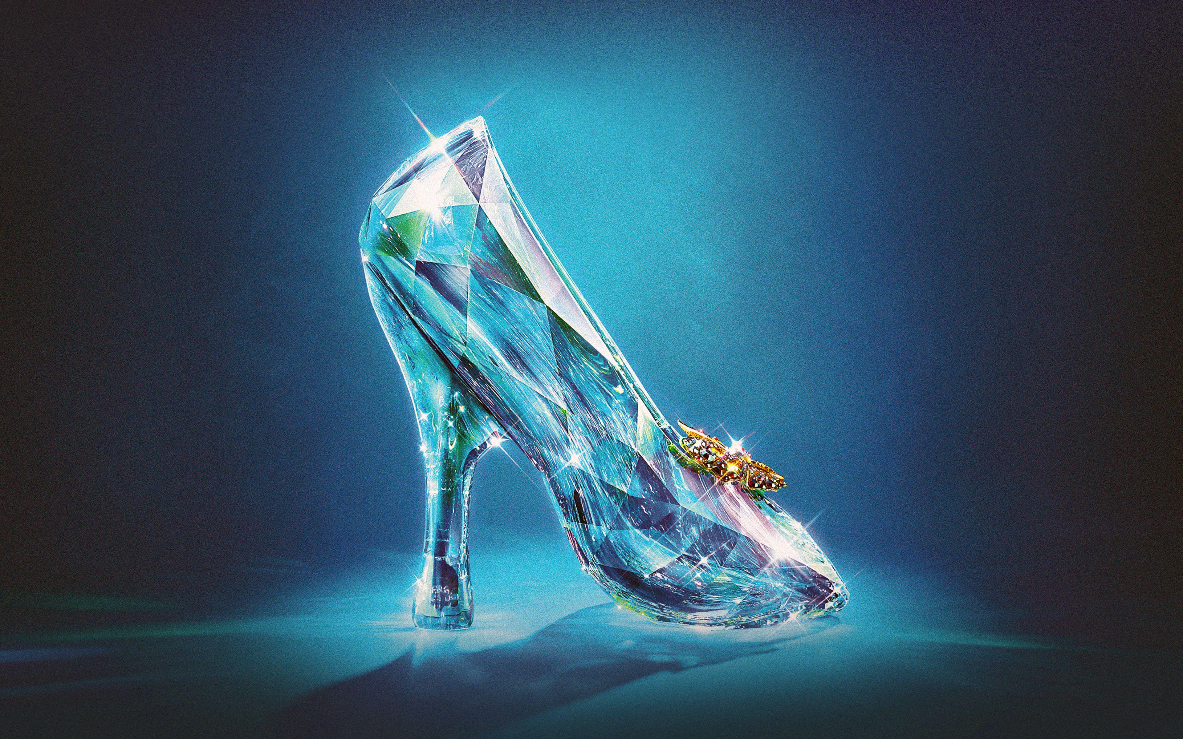 3840x2400 wallpaper for desktop, laptop. wallpaper cinderella glass slipper shoes illust