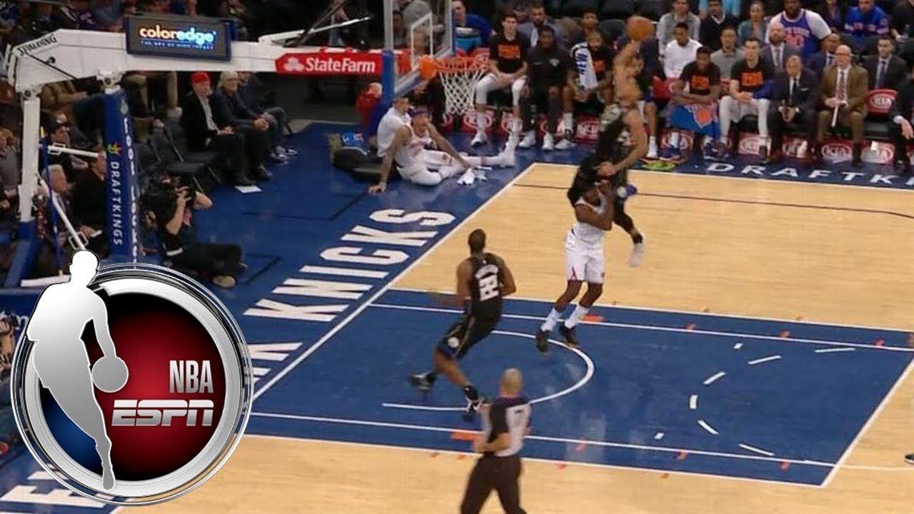1280x720 Giannis Antetokounmpo literally jumps over Tim Hardaway Jr. on ridiculous dunk