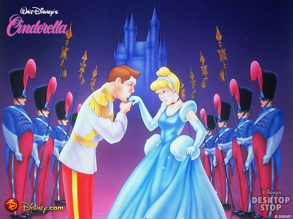 1024x768 Walt Disney World: Walt Disney Princess Cinderella and Prince Dancing Wallpaper