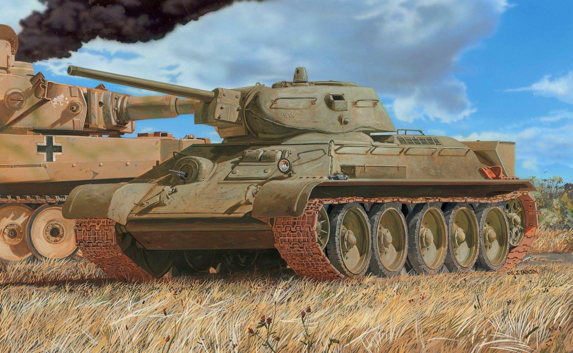 1947x1200 Figure Or Pzkpfw VI Tiger Medium Tank The Red Army T 3476 HD Wallpaper