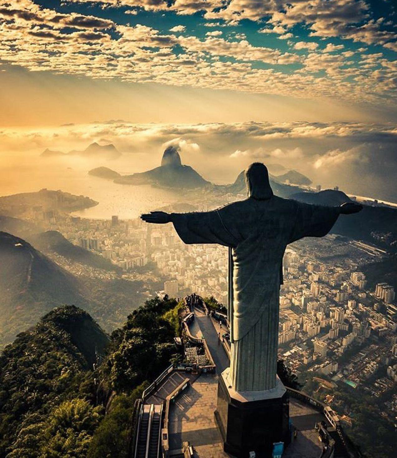 1273x1467 Rio De Janeiro Brazil Statue Mobile Wallpaper