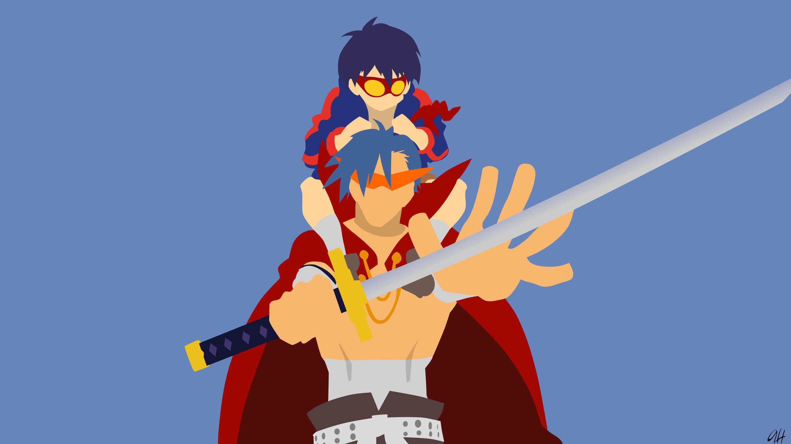 2560x1440 Kamina (Tengen Toppa Gurren Lagann) wallpaper 2560x1440 desktop background