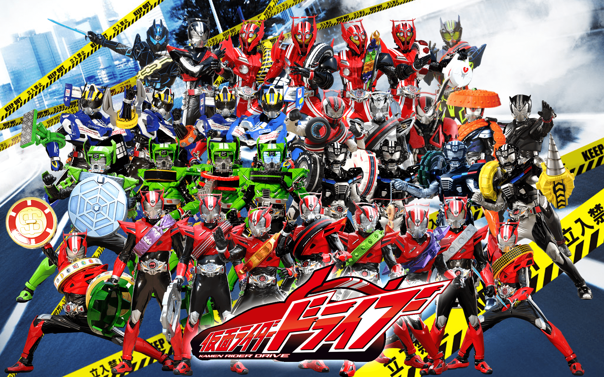 1920x1200 Kamen Rider Drive All Type Wallpaper
